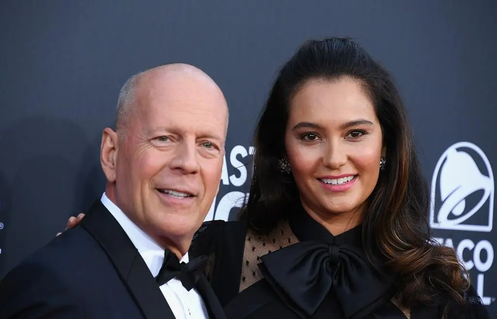 Bruce Willis z żoną Emmą