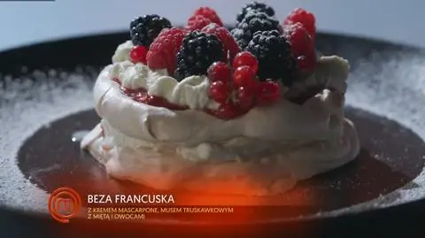Marlena Falkowska: Beza z kremem mascarpone i owocami