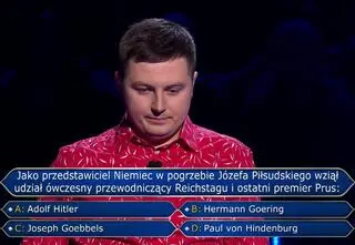 "Milionerzy". Czy Adolf Hitler brał udział w pogrzebie Józefa Piłsudskiego? Odpowiedź może was zaskoczyć