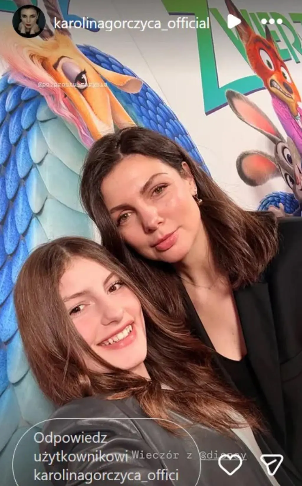 Screen Instastories Karoliny Gorczycy
