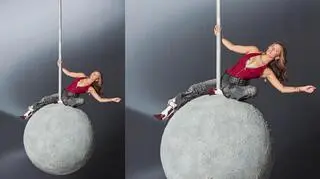 "Top Model". Sesja na kuli z Julią Wieniawą