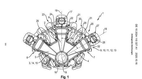Porsche silnik W12 patent