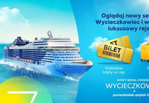 Konkurs dla widzów nowego serialu "Wycieczkowiec". Oglądaj odcinki i wygraj luksusowy rejs!