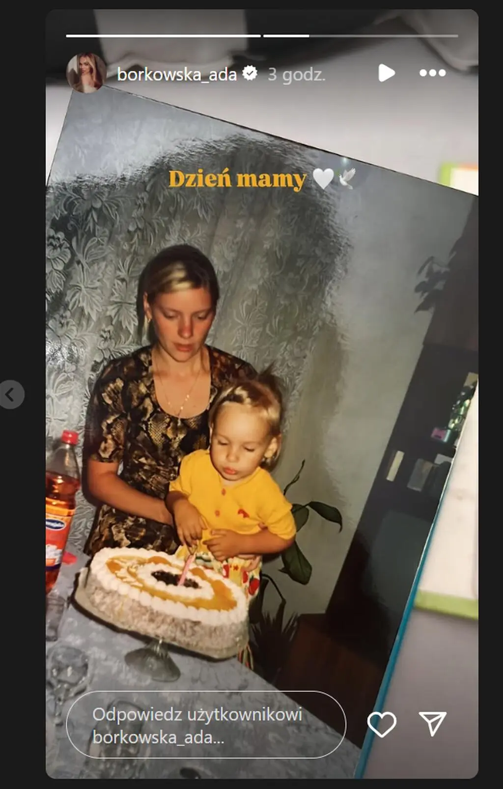 Ada Borkowska z mamą