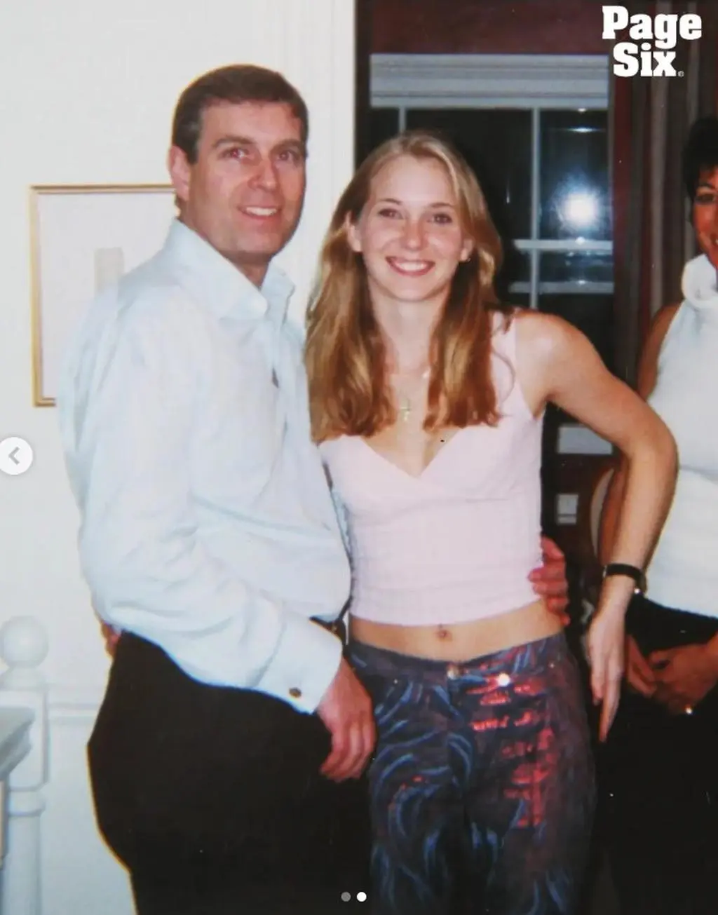 Andrzej Mountbatten-Windsor i Virginia Giuffre w 2001 roku