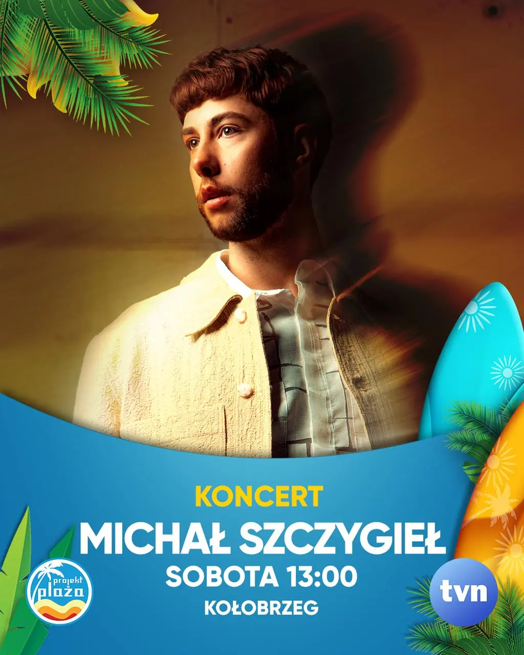 Projekt Plaża 2025 Kołobrzeg. Koncert Michała Szczygła
