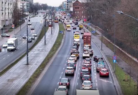 Łódź najbardziej zakorkowanym polskim miastem