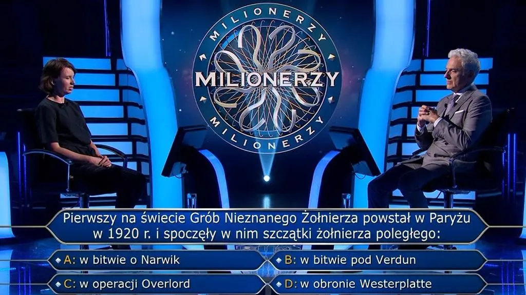 "Milionerzy", odcinek 769. Pytanie o Grób Nieznanego Żołnierza za 20 tysięcy złotych