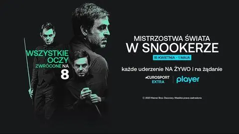 Mistrzostwa świata w snookerze od soboty w Eurosporcie 1 i Playerze
