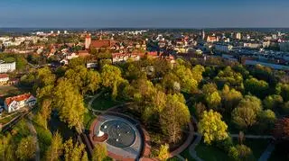 Olsztyn - Park centralny - panorama
