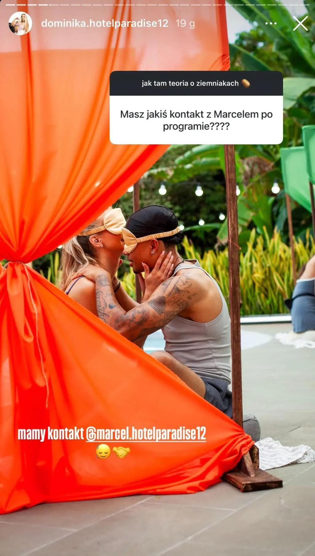 Dominika o relacji z Marcelem w "Hotelu Paradise 12"