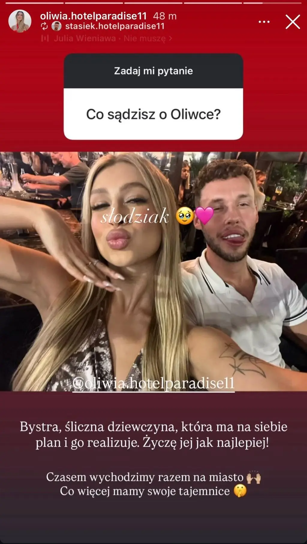 "Hotel Paradise 11". Czy Staszek i Oliwia są razem?