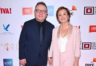 Orły 2024. Zbigniew Zamachowski i Gabriela Muskała przyszli razem na galę. ZDJĘCIA