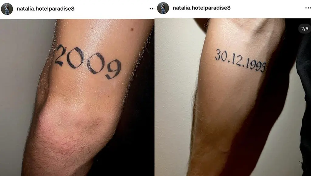 Tatuaże chłopaka Natalii Sielwonczuk
