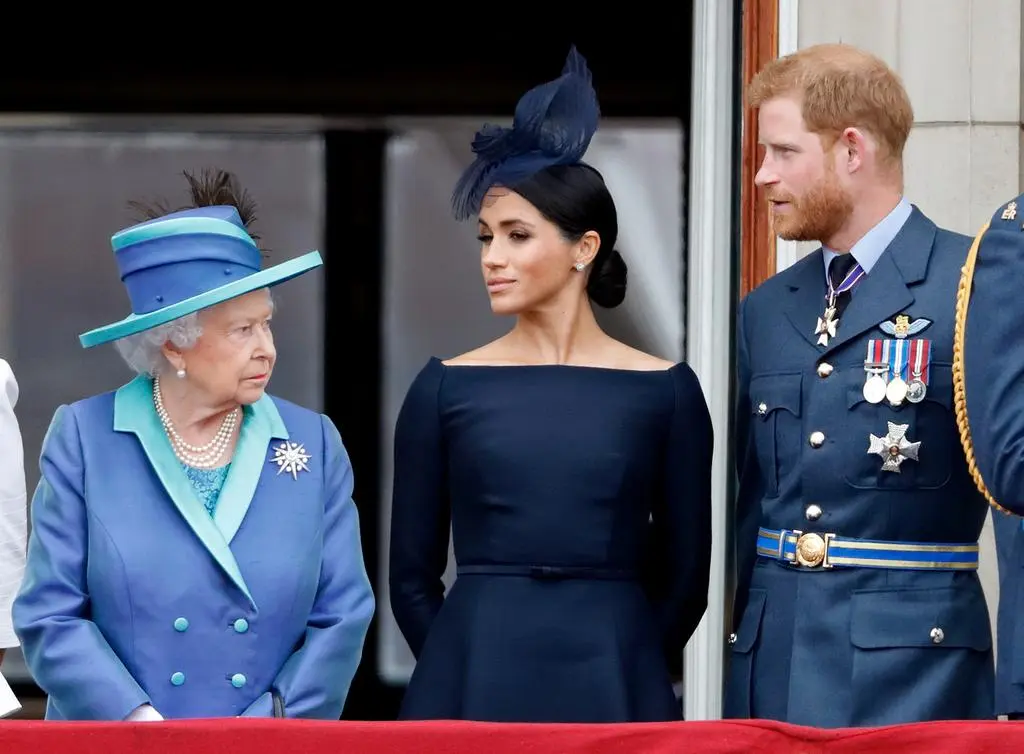 Książę Harry, Meghan Markle i królowa Elżbieta II