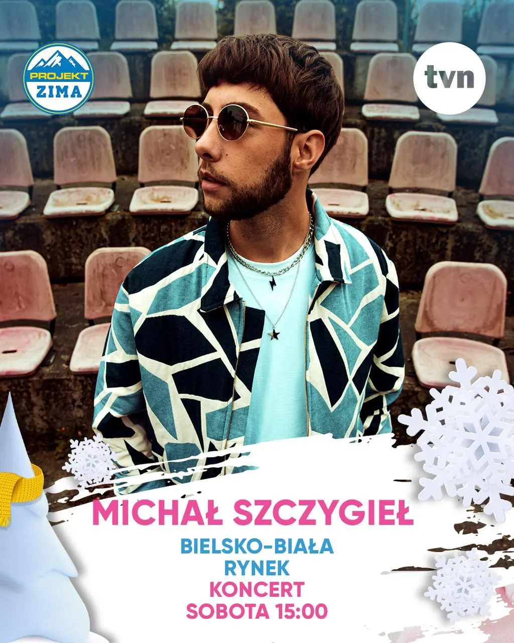Projekt Zima TVN 2025 w Bielsku-Białej. Koncert Michała Szczygła