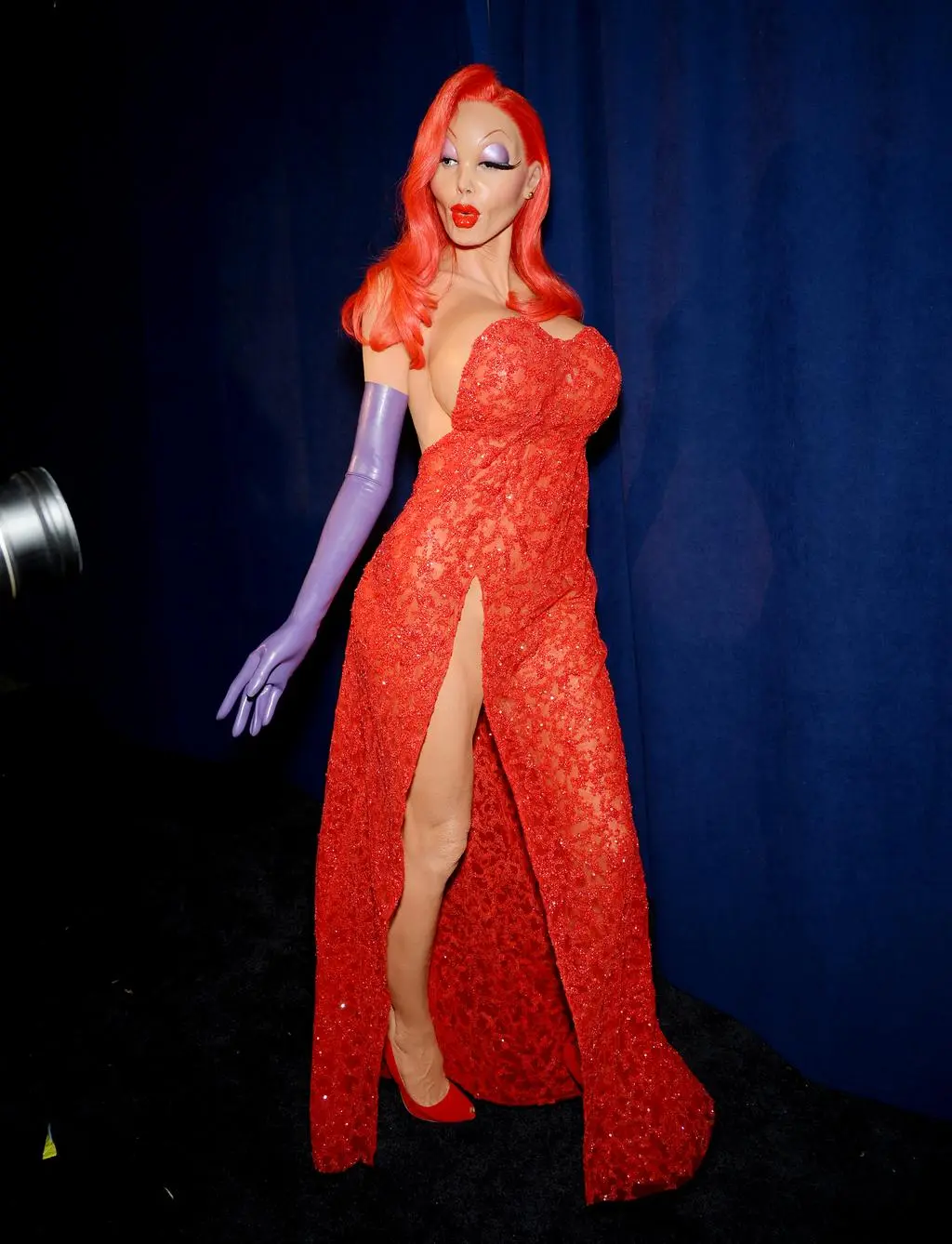 Kostiumy Heidi Klum na Halloween: Jessica Rabbit