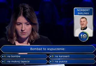 "Milionerzy". Czym jest bombaż? Ewa nie wiedziała i zadzwoniła do taty
