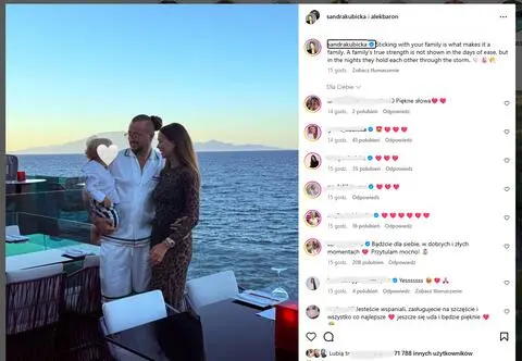 Sandra Kubicka pierwszy raz od dawna opublikowała zdjęcie z Baronem. Czy to definitywny koniec kryzysu w małżeństwie?