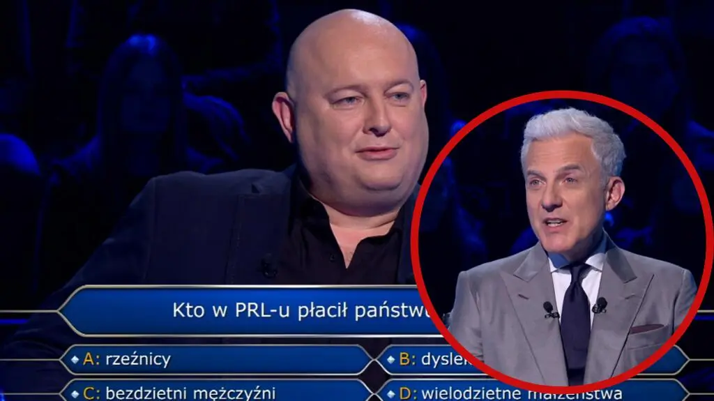 Tomasz Witkiewicz w 736. odcinku "Milionerów"