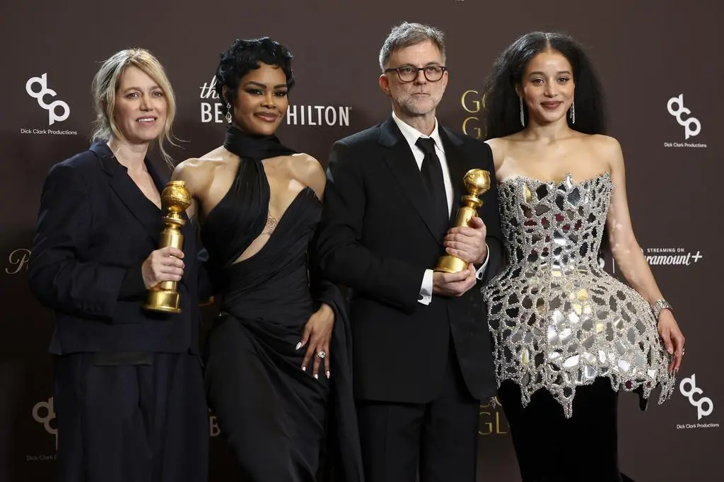 Sara Murphy, Teyana Taylor, Paul Thomas Anderson i Chase Infiniti z produkcji "Jedna bitwa po drugiej"