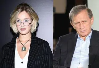 Helena Englert pozuje z ojcem. "Jakiś pan podszedł do mnie po zdjęcie". Podobni?