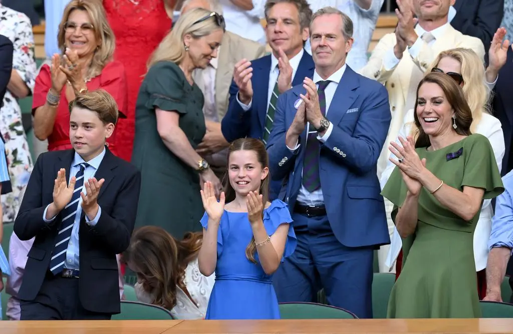 Księżna Kate z Charlotte i George'm 