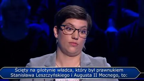 Milionerzy. To pytanie pokonało Dorotę