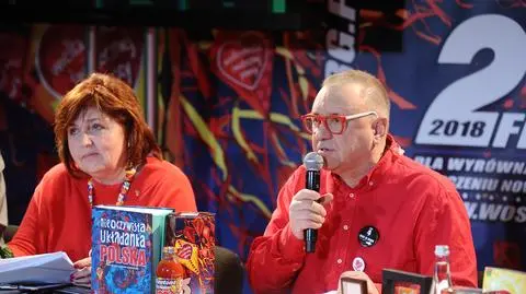 Jerzy Owsiak i Lidia Niedźwiedzka-Owsiak