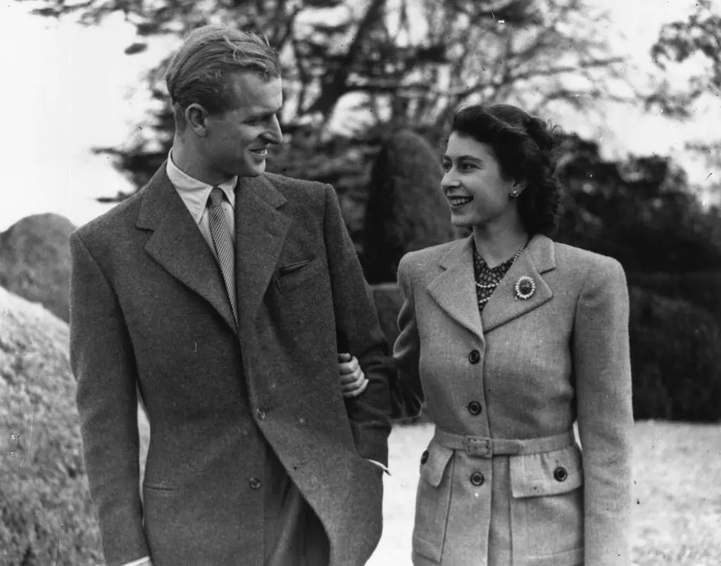 Książę Filip i Elżbieta II w 1947 roku