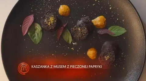 Barbara Tomkowiak/Bartłomiej Kołacz: Smażona kaszanka na paprykowym musie