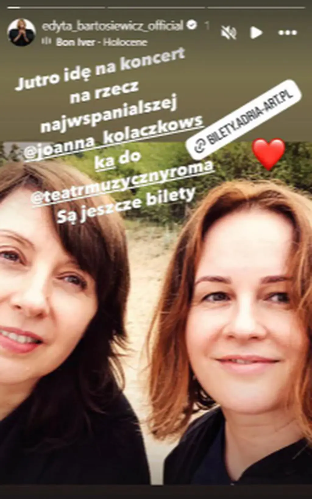 Edyta Bartosiewicz wspiera Joannę Kołaczkowską