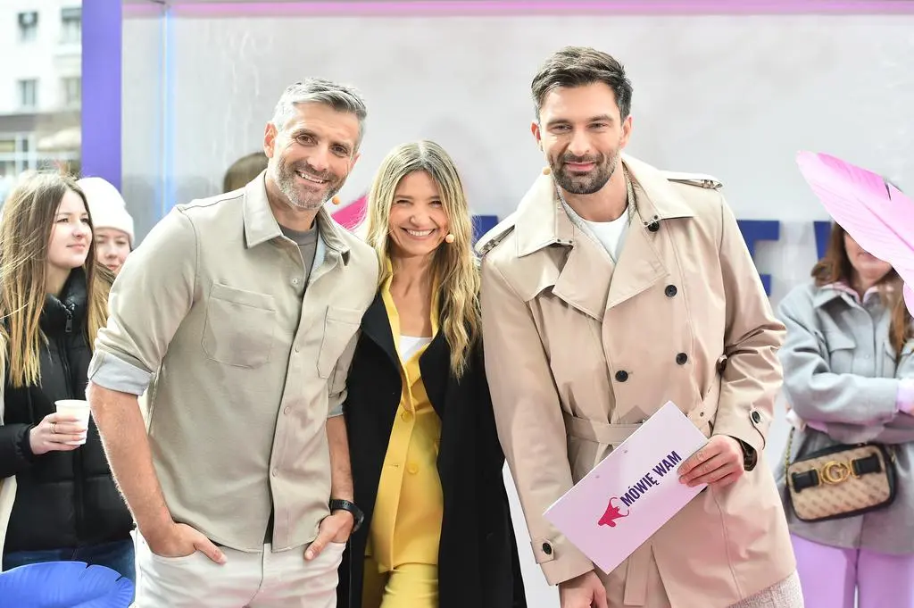 Maciej Dowbor, Joanna Koroniewska i Mateusz Hładki w programie "Mówię Wam"