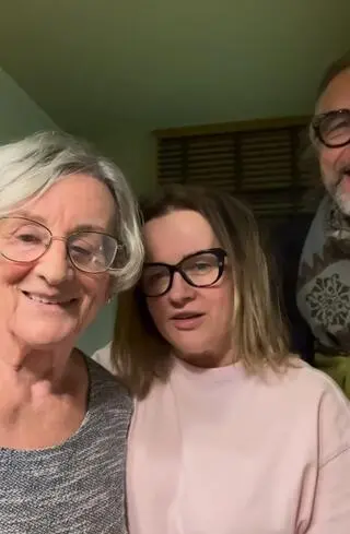 Joanna Kołaczkowska z mamą