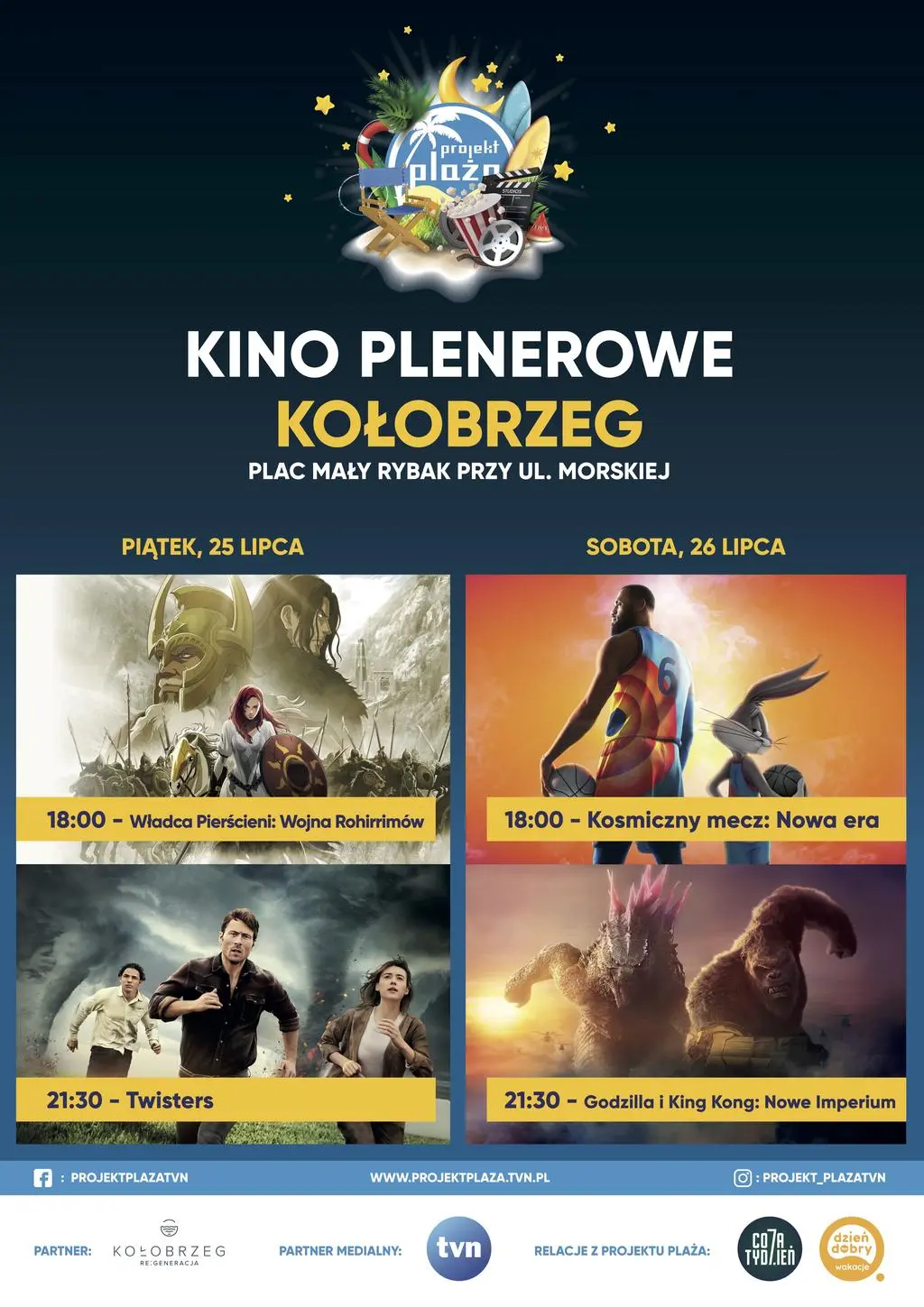 Projekt Plaża 2025 Kołobrzeg - Kino Plenerowe 