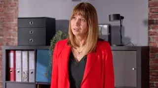 Grażyna Wolszczak na planie "Na Wspólnej"