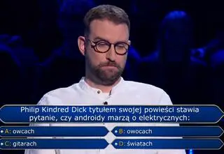 Czy publiczność w "Milionerach" wie, o czym marzą androidy?