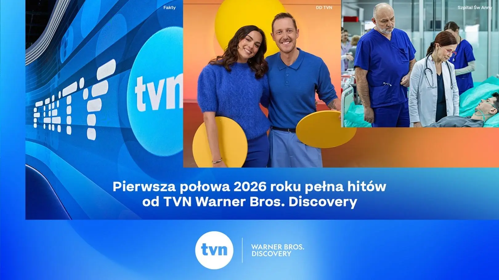 TVN Warner Bros. Discovery liderem rynku telewizyjnego w pierwszym półroczu 2026 r.