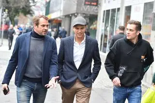 Paweł Deląg z synami