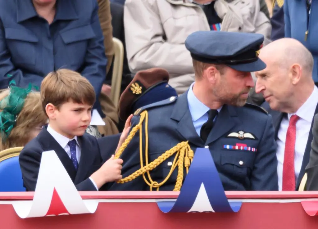 Książę Louis i książę William podczas parady