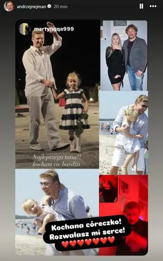 Andrzej Nejman pokazał córkę