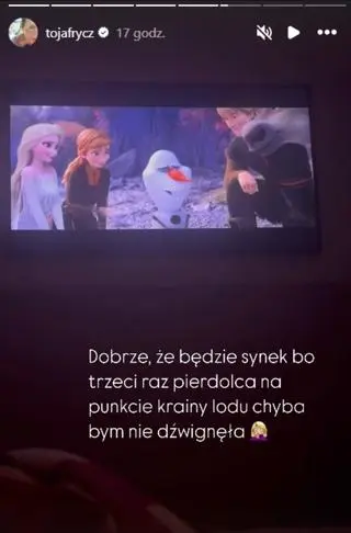 Screen InstaStories Olgi Frycz