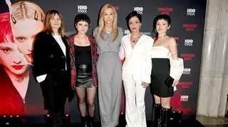 Jowity Baraniecka, Martyna Wojciechowska, Tamuna Museridze i bohaterki filmu "Skradzione dzieci"