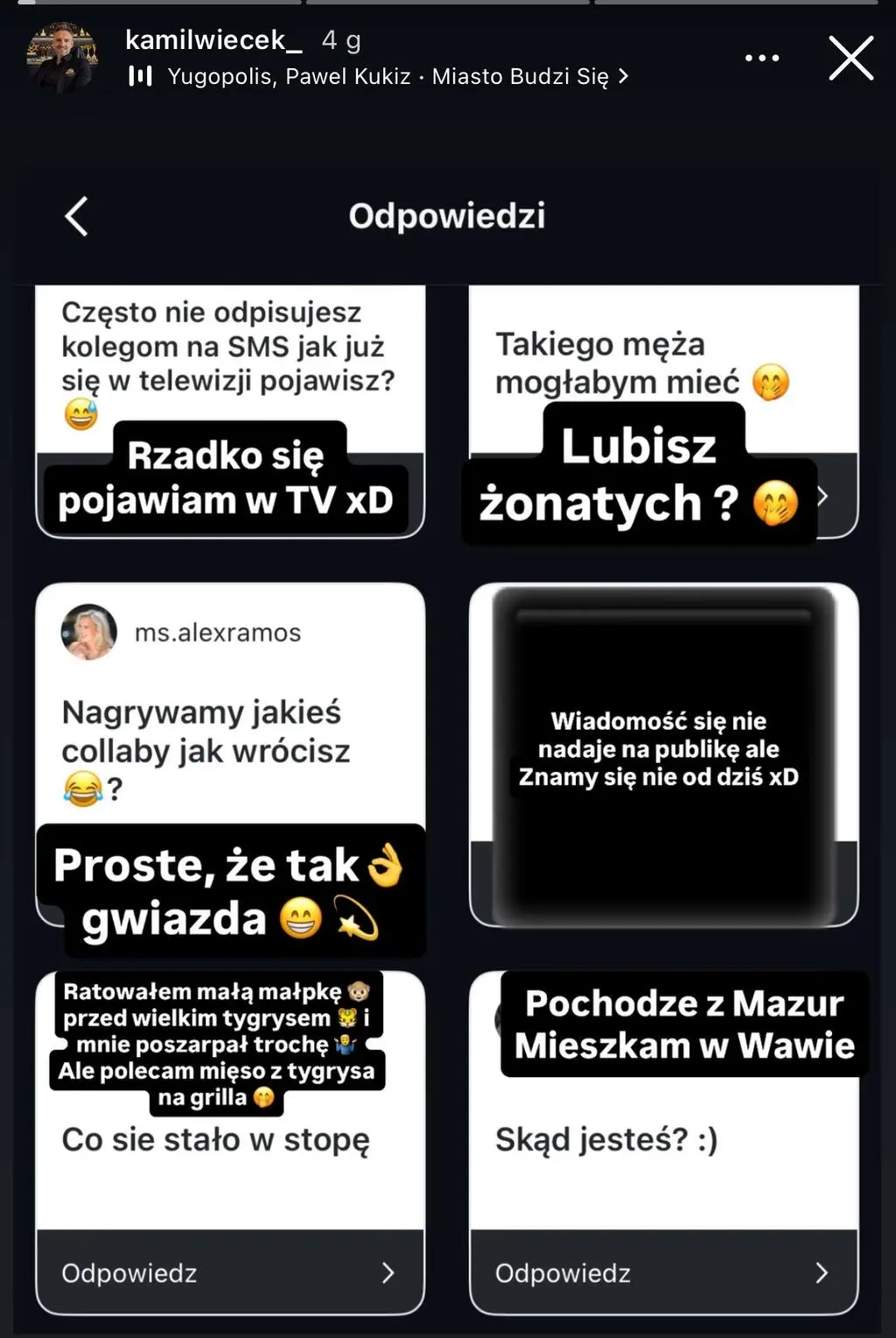 Kamil ze "Skoku na głęboką wodę" odpowiedział na pytania internautów