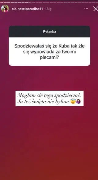 "Hotel Paradise 11". Ola o zachowaniu Kuby