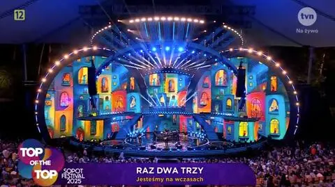 Raz Dwa Trzy na Top of the Top Sopot Festival 2025. Zespół oddał hołd Wojciechowi Młynarskiemu i Agnieszce Osieckiej