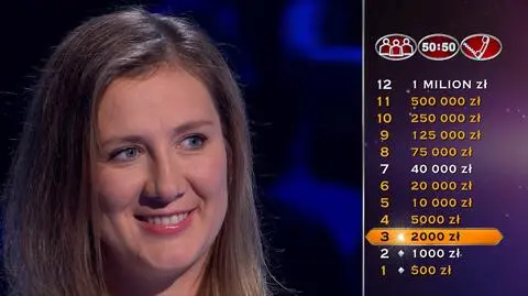 "Milionerzy", odc. 784. Katarzyna Krokos