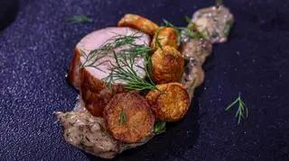 Konfitowane ziemniaki w gęsim tłuszczu z rozmarynem i czosnkiem