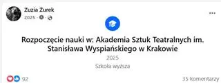 Córka Lesława Żurka chce być aktorką