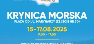 Projekt Plaża 2025 w Krynicy Morskiej. Koncert Viki Gabor, kino letnie i wiele innych. Sprawdź program imprezy!